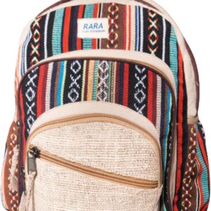 Natural Hemp Backpack, Handmade & Eco-friendly, Unique Design Nepalese Backpack for Every Occasion.